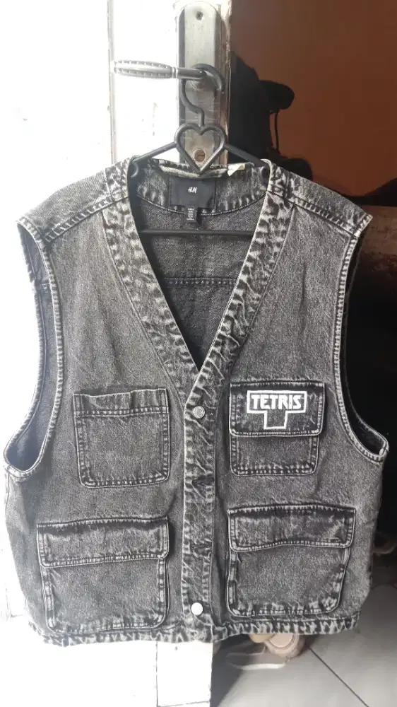 Rompi Denim H&M X Tetris