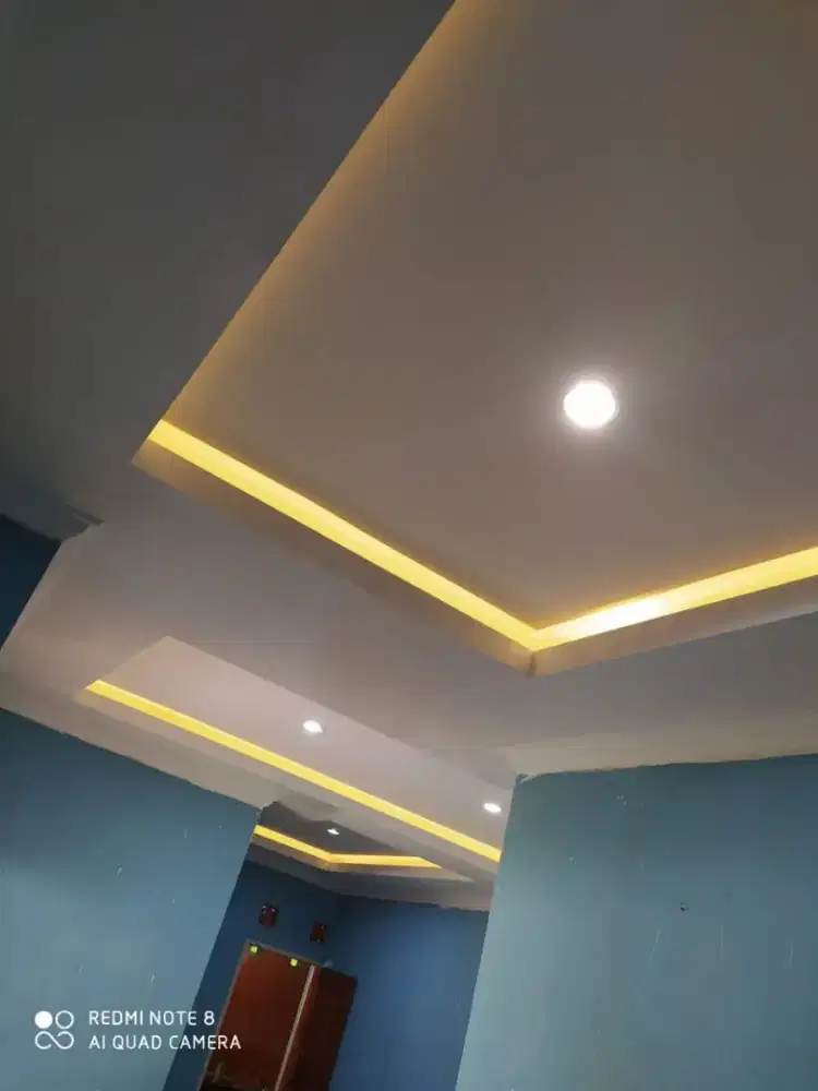 jasa pemasangan plafon gypsum terima jadi bahan terpasang