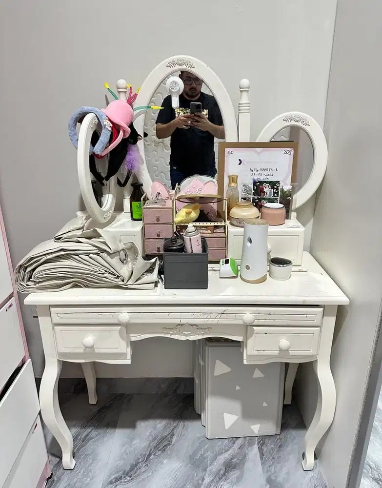 2nd Meja Rias Ex Dekorma White