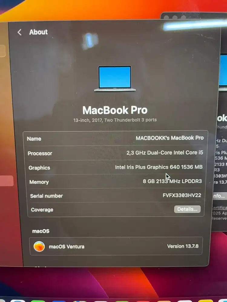 Macbook pro 2017