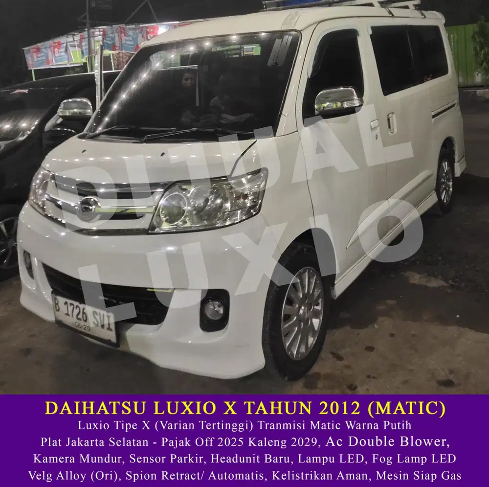 Daihatsu Luxio 2012 Bensin