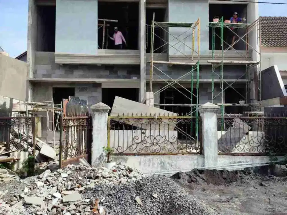 GUNUNGANYAR EMAS ROW 9 Meter‼️On Progress Rumah Baru 2 Lantai dekat UPN Rungkut