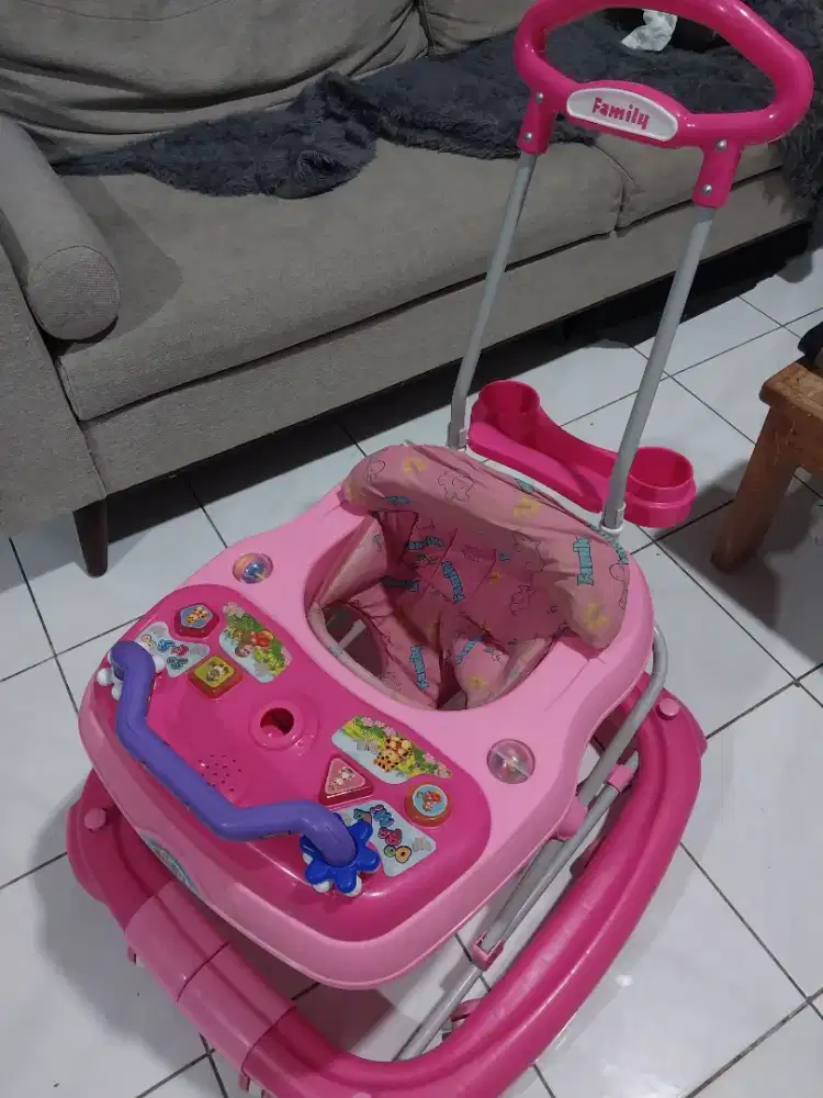Baby Walker Family Pink