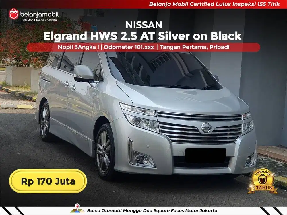[ TGN PERTAMA ] Nissan Elgrand High Way Star HWS 2.5 ATPM AT 2013/2014