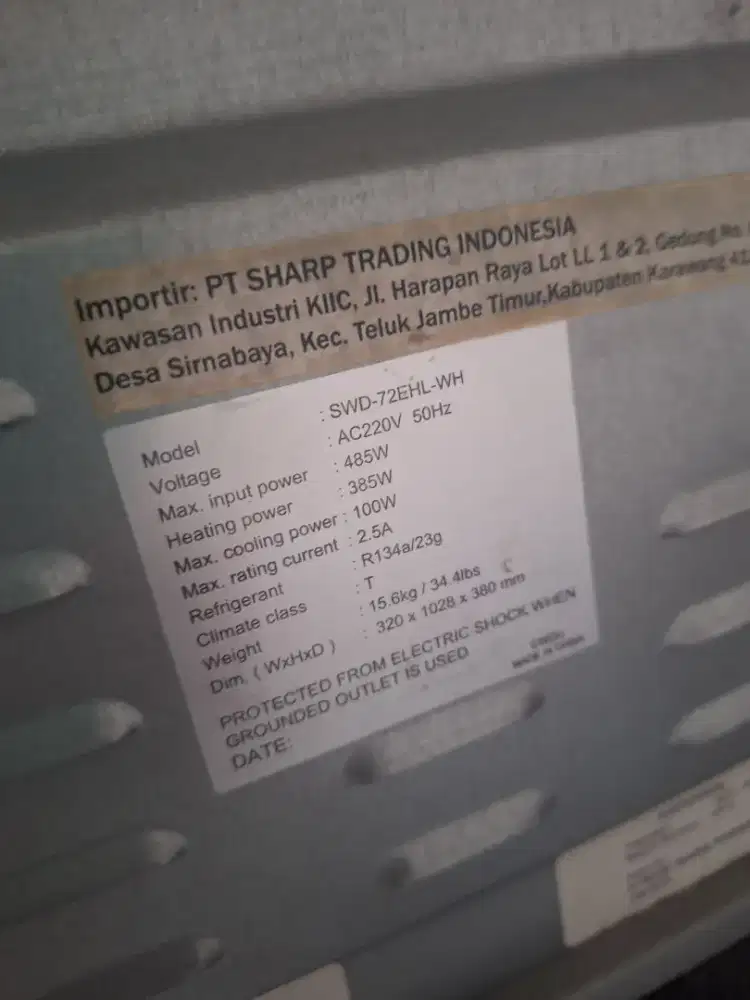 dispenser sharp swd 72 ehl white