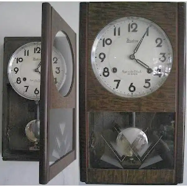 Jam antik Vintage wall clock era 50an Mastery Kyoritu Clock Japan