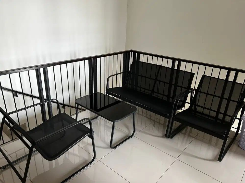 Meja besi 1 set beli di azko