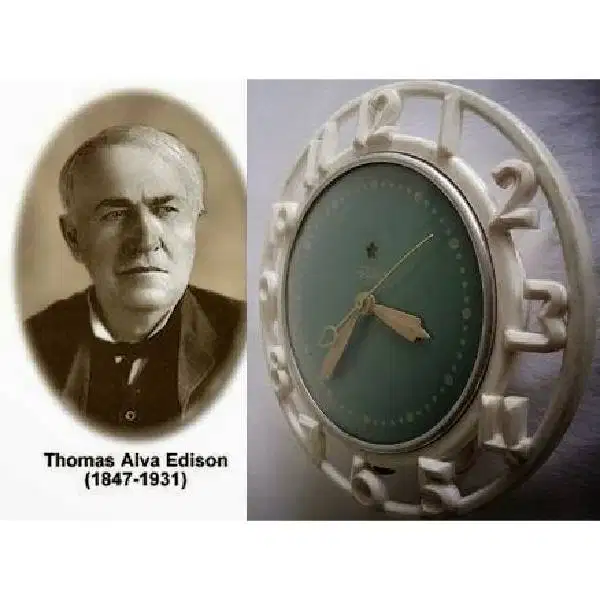 Jam dinding antik art deco General Electric 1876 made in U.S.A