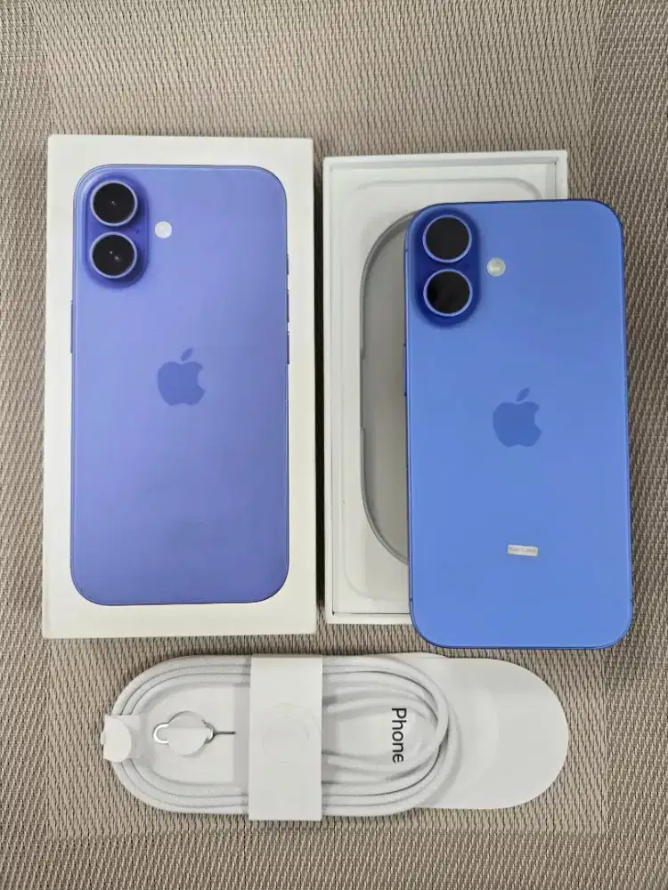 iPhone 16 128 GB BH 100% ORI
Kondisi :