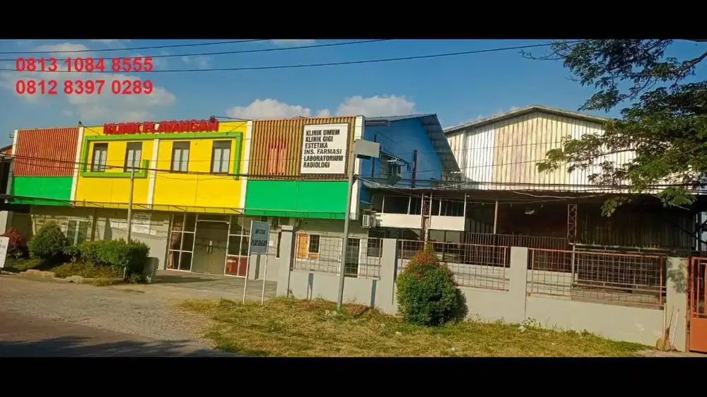 Tanah 6720m2 sudah ada Gedung Klinik Pratama Aktif Sudah BPJS Cirebon