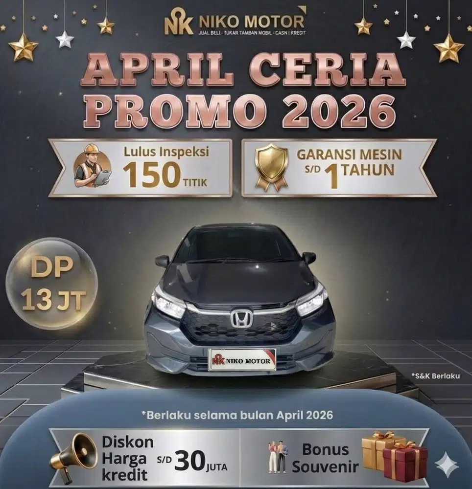 (SPT BARU KM4RB) BRIO E 2025 AT :2024|2026