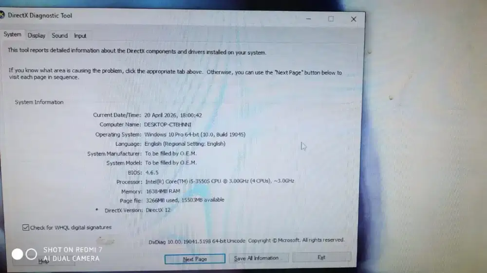 Jual komputer DDR3 FULL SET siap pakai