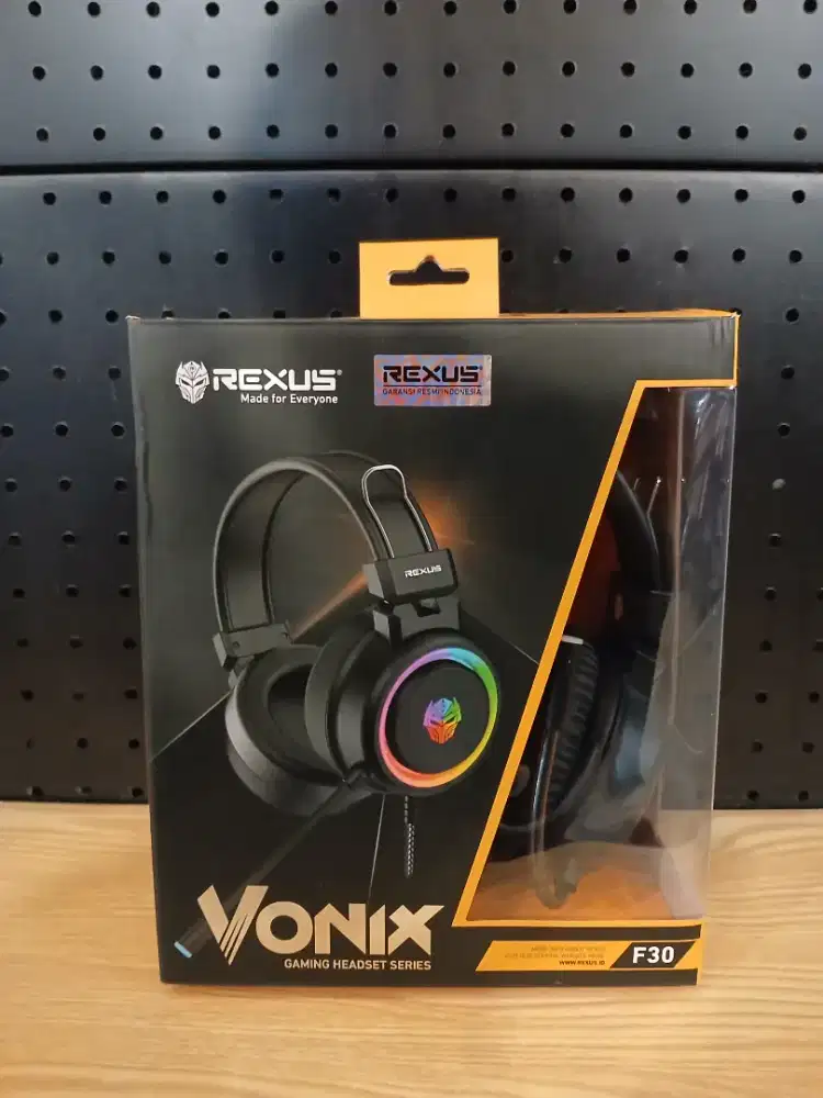 Rexus F30 Vonix Gaming Headset Series Dual Jack + USB F 30 Led Rubber