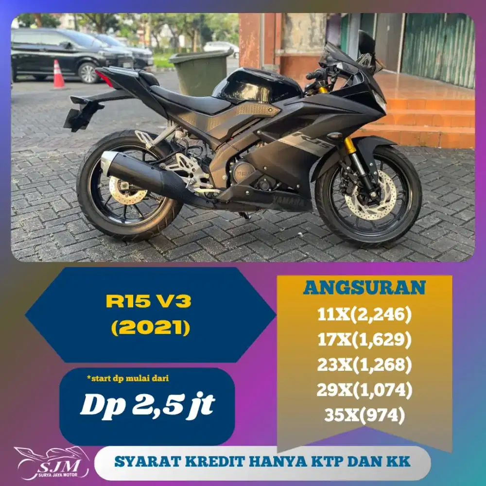 YAMAHA R15 V3 2021 CASH & KREDIT
