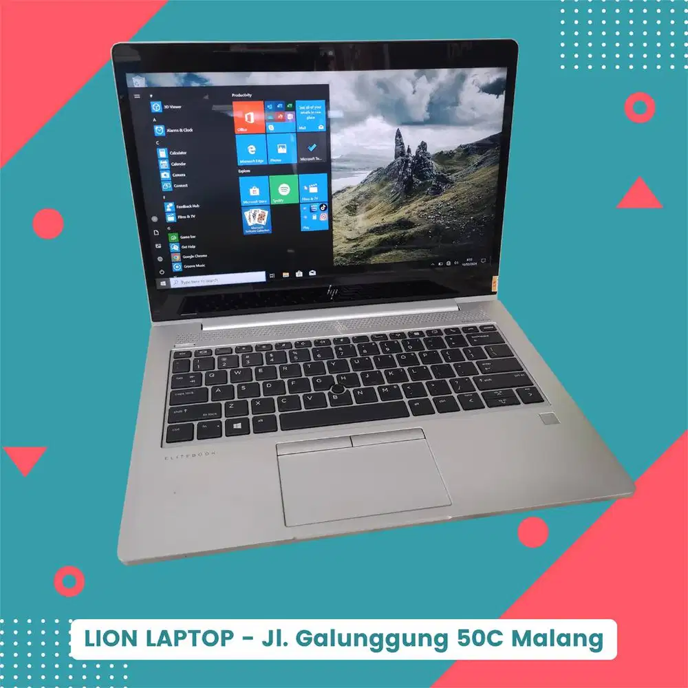 Core i7 gen 8 RAM 8GB Touchscreen Slim HP Elitebook 830 G6 [21|04]