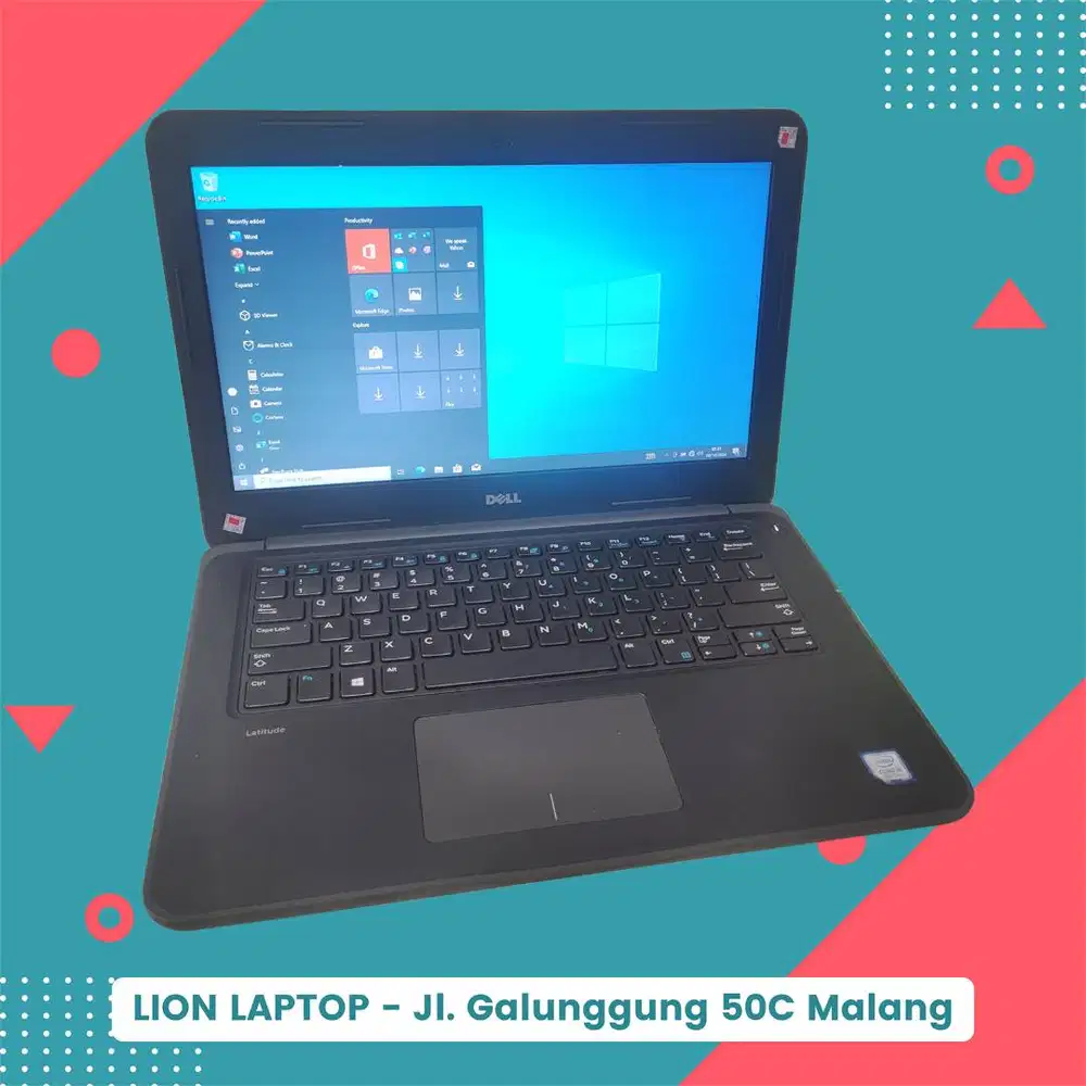 Core i5 Gen 7 Murah Mulus RAM 8GB SSD 256GB Dell Latitude 3380 [21|04]