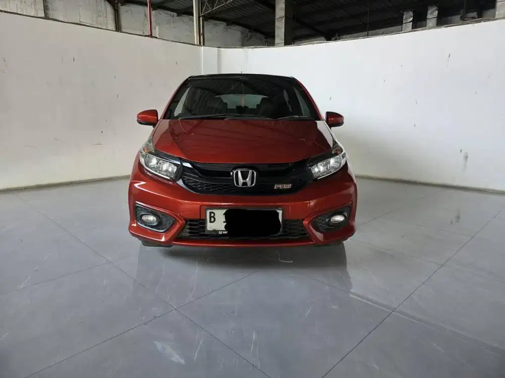 Honda Brio RS 1.2 AT ( Matic ) 2018 Orange Km 84rban plat genap Mulus