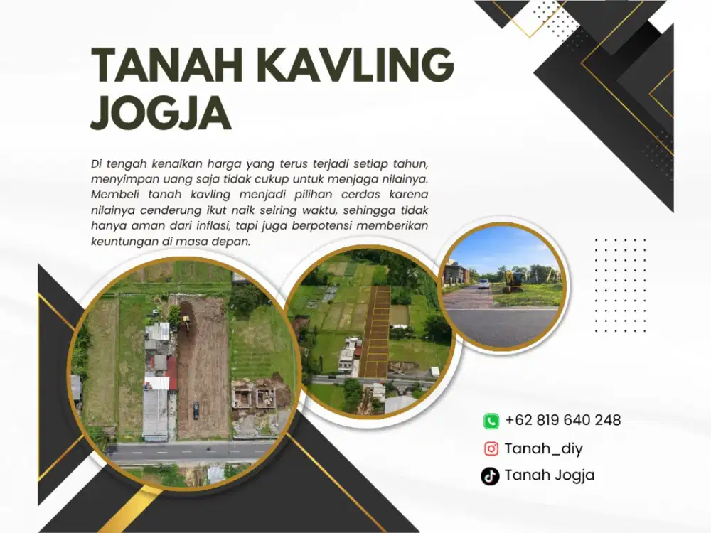 Unit Terbatas, Tanah Di Pandowoharjo Dekat Hotel Hyatt Jalan Palagan