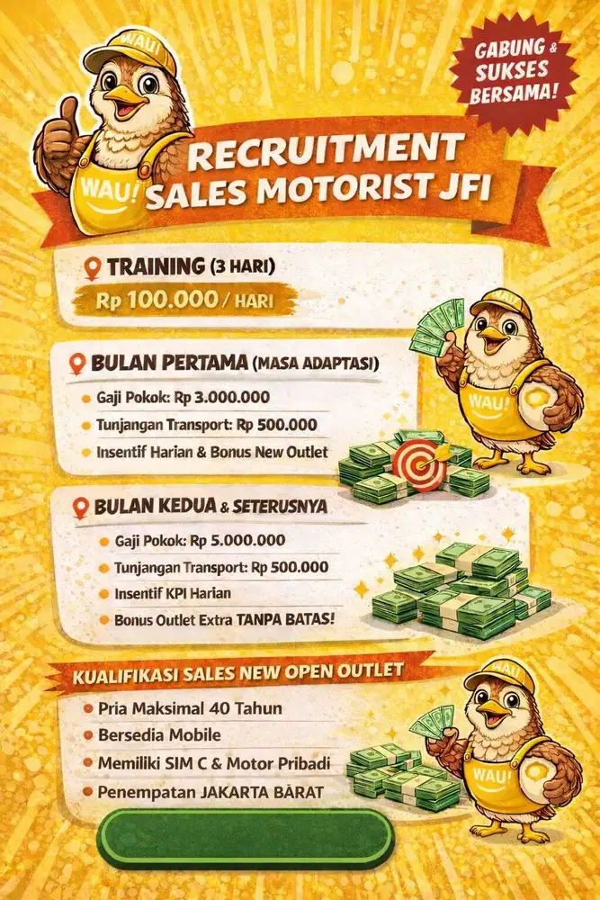 SALES MOTORIS (Jakarta Barat)