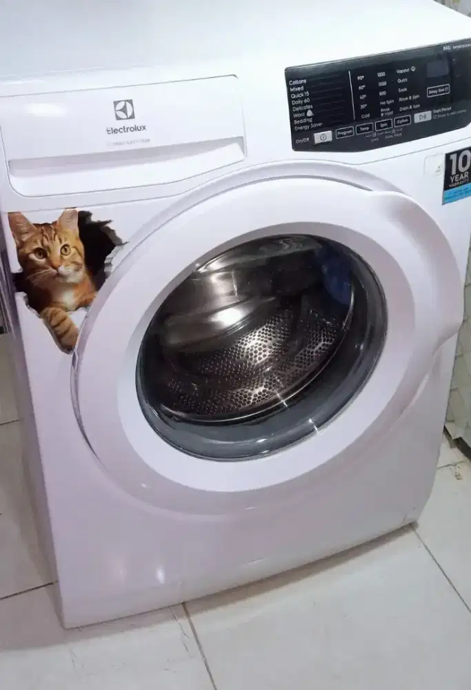 Jual cepat Mesin cuci frontloading Electrolux 8kg touchscreen,normal