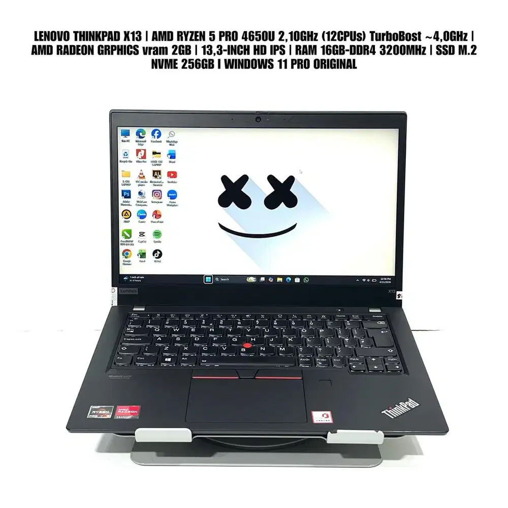 laptop lenovo thinkpad x13 amd ryzen 5 pro 4650u 12cpu vga 2gb 13,3inc