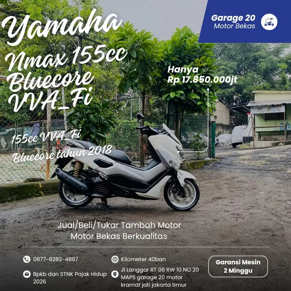 Yamaha Nmax Old 155cc bluecore fi Tahun 2018