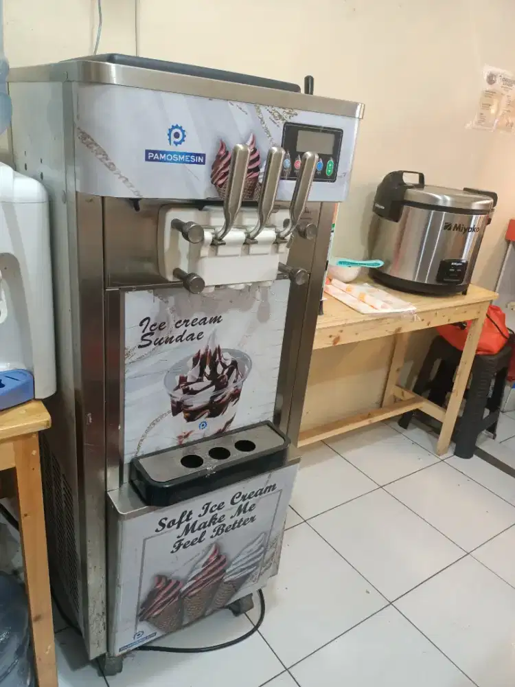 Mesin es cream 3 tuas merk pamosmesin