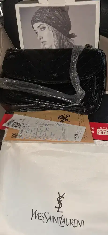 Tas Wanita kulit asli YSL