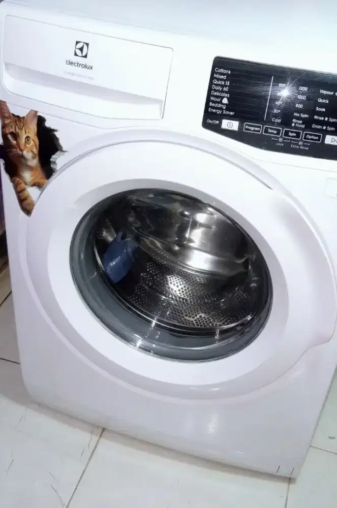 Jual cepat Mesin cuci frontloading Electrolux 8kg touchscreen,normal