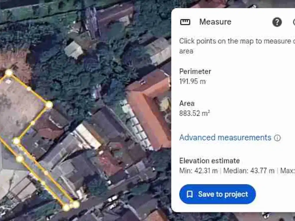 Dijual Kavling 883m² Dekat Stasiun SHM