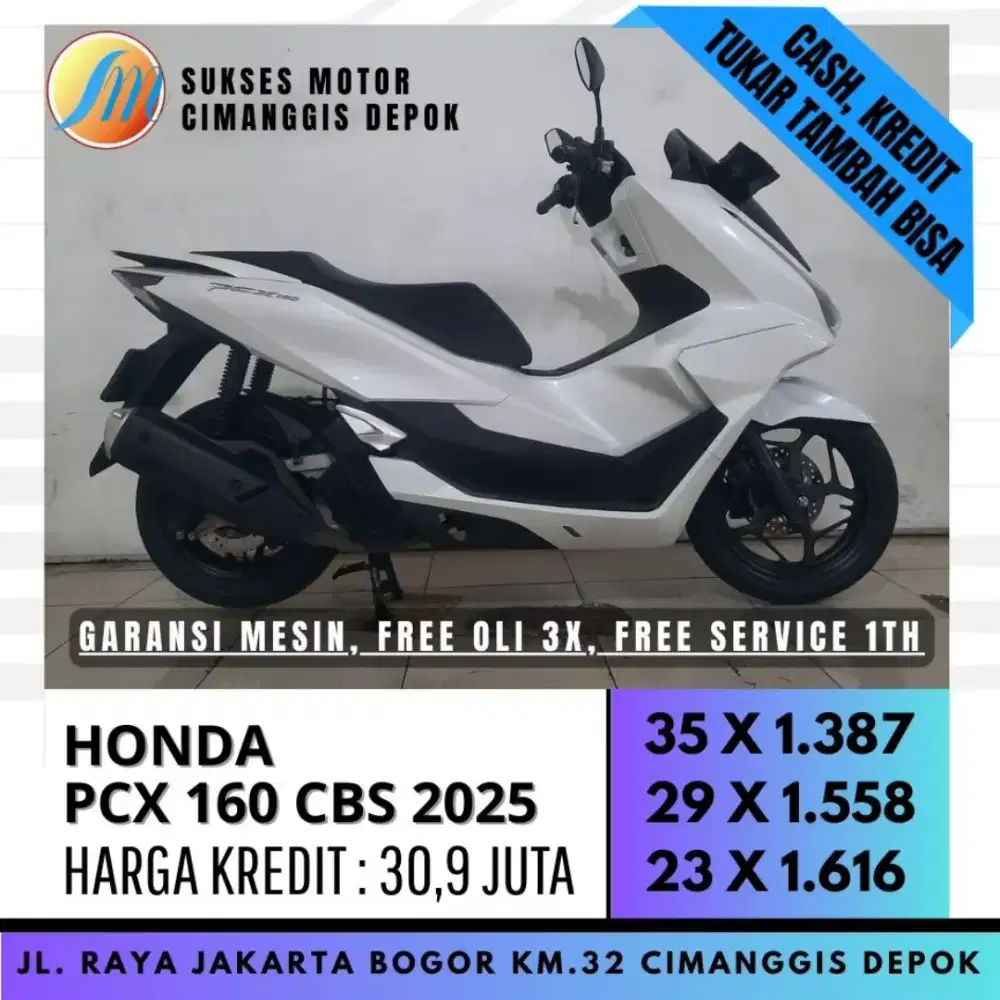 PCX 160 CBS 2025 CASH KREDIT KARTU KREDIT PAYLATER [SUKSES MOTOR]