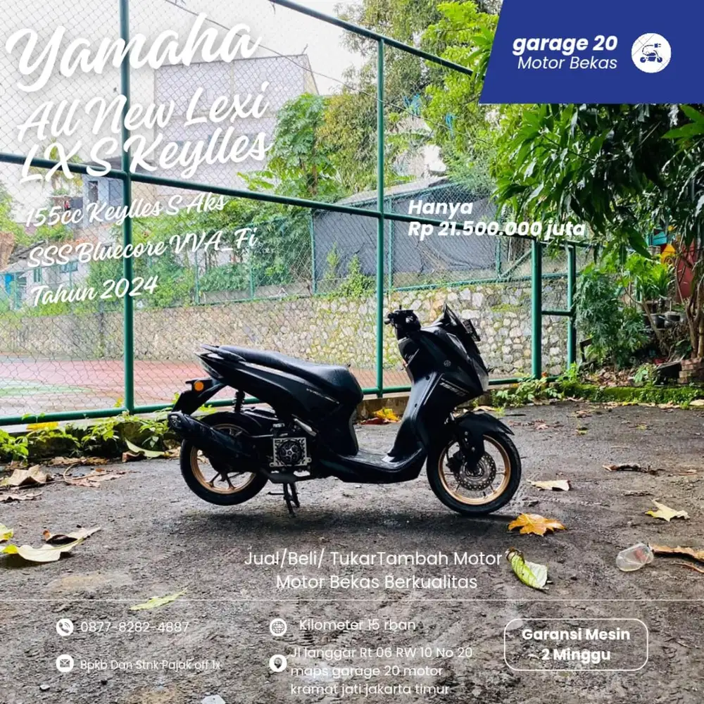 Yamaha All New Lexi Lx 155cc S Keylles Aks SSS 
•  Tahun 2024
