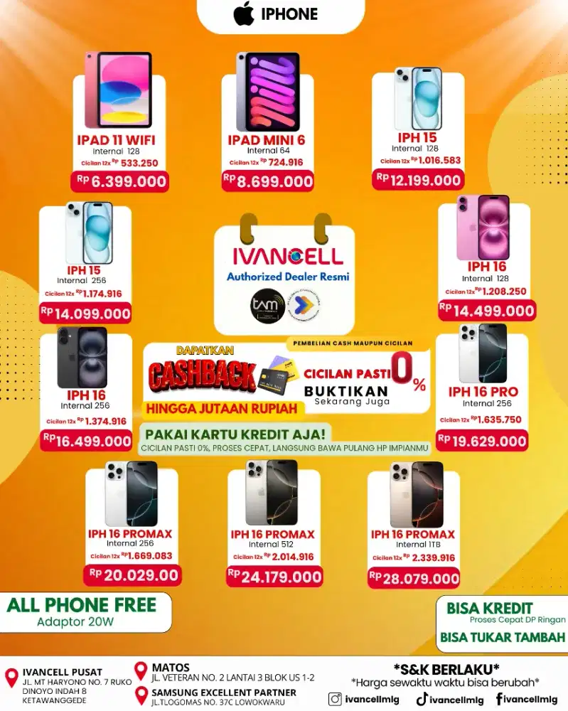 IPHONE 15 256GB NEW TERMURAH CICILAN 0%