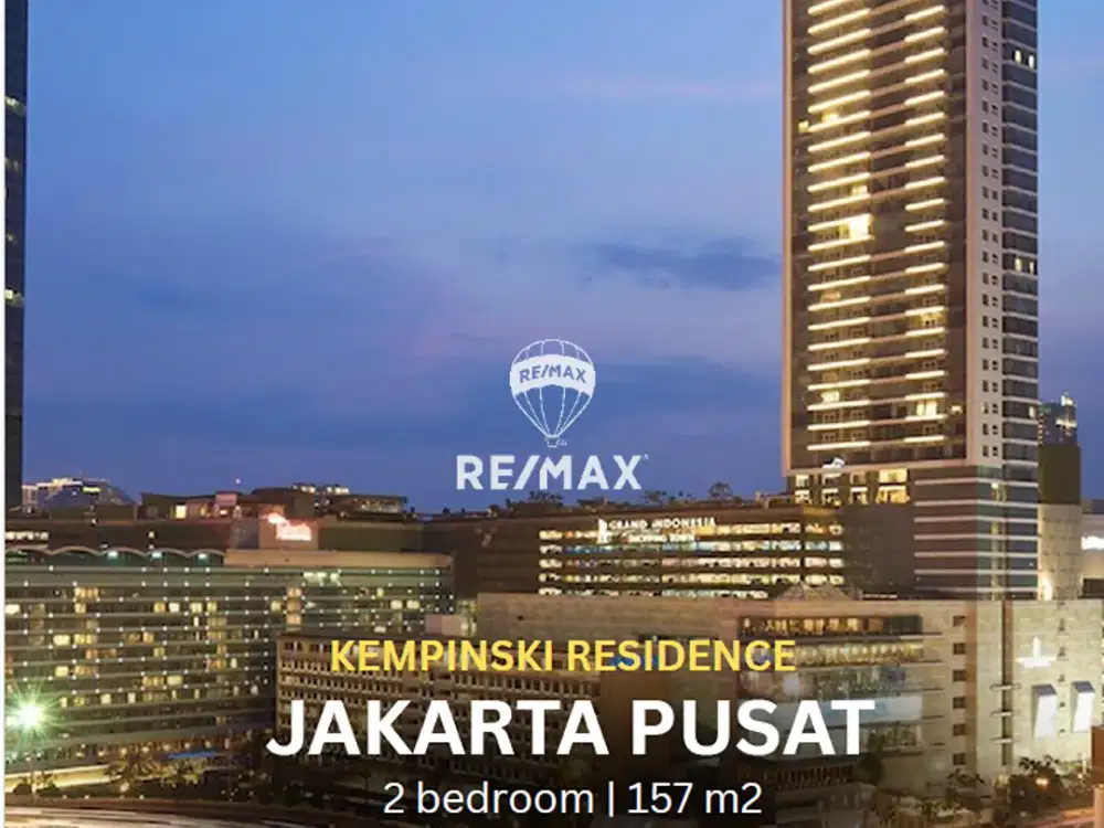 DIJUAL APARTEMEN KEMPINSKI RESIDENCE JAKARTA PUSAT