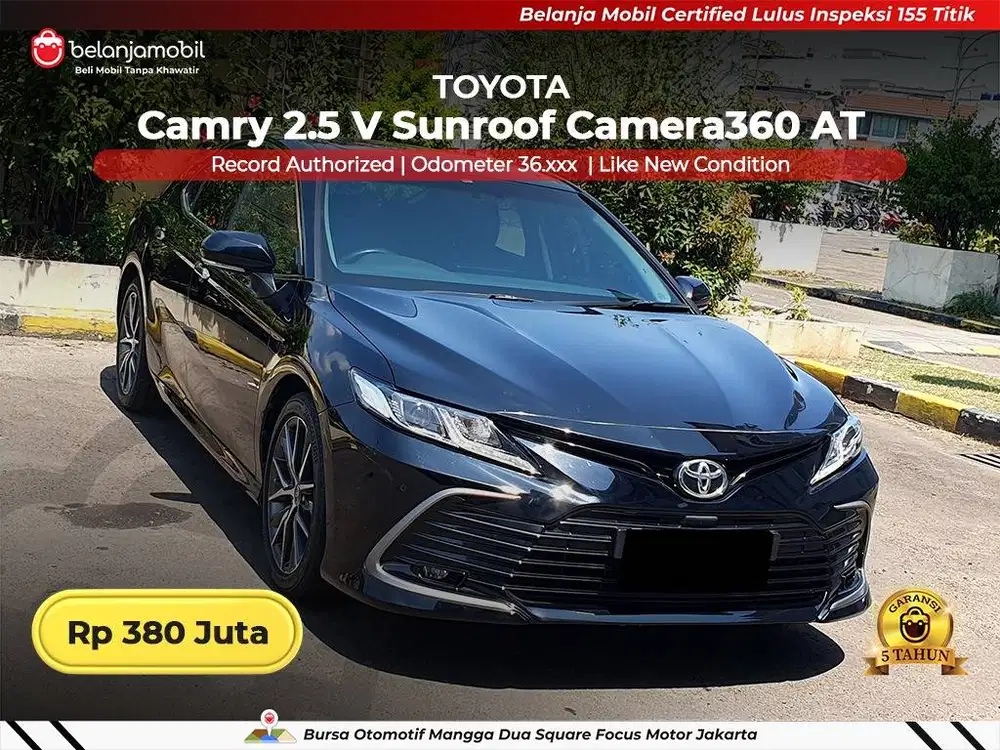 [ GARANSI 5TH ] Toyota Camry 2.5 V Sunroof Camera360 AT 2022 2023