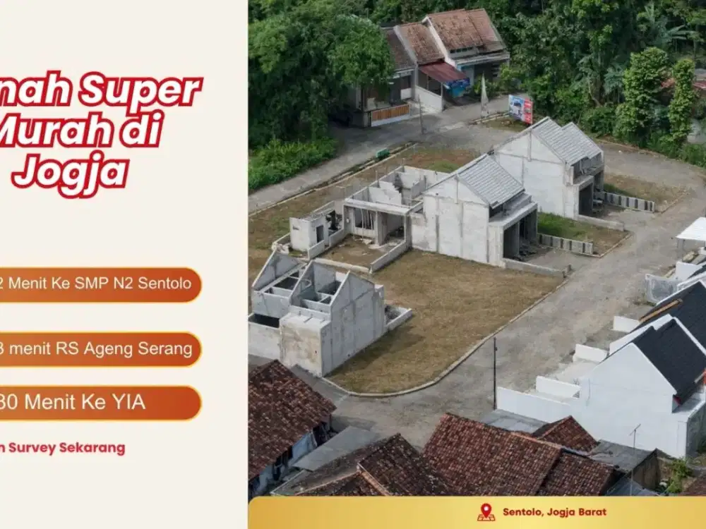 TANAH MURAH YOGYAKARTA HARGA 100 JUTAAN DALAM CLUSTER SENTOLO