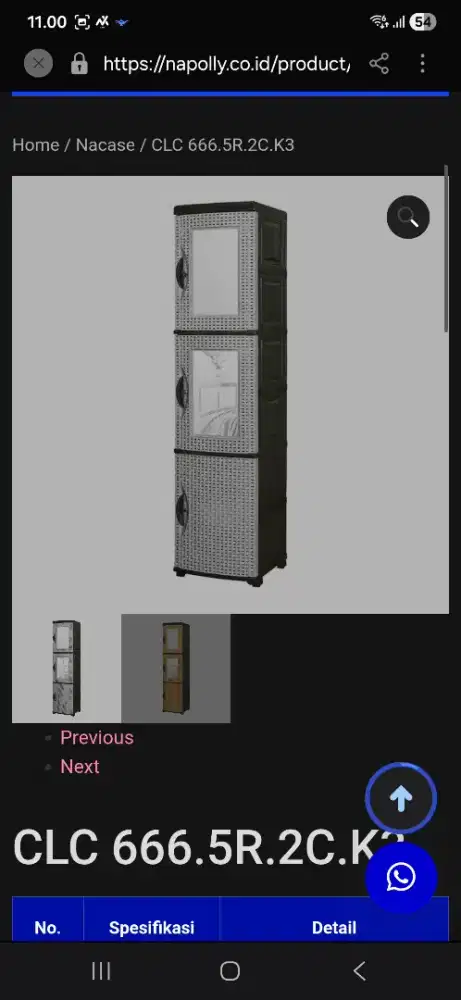 Dijual Lemari rotan sintesis