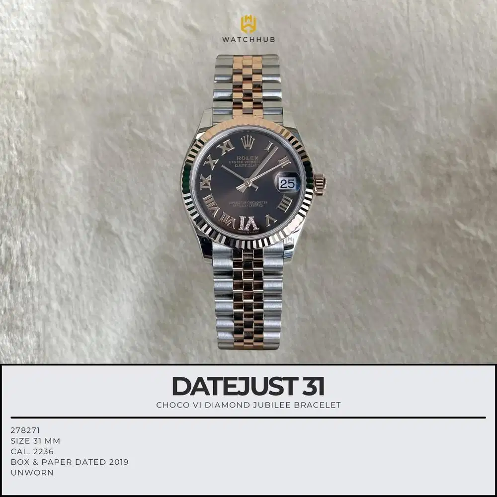 Rolex Datejust 31 Choco VI Diamond 278271