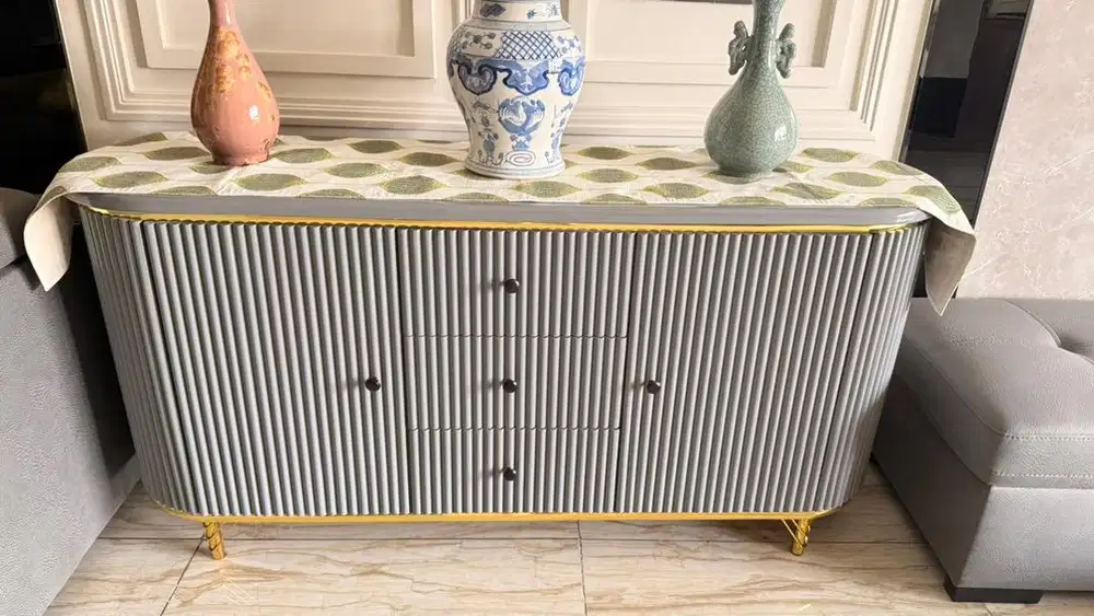 HIGH TV TABLE MEJA RUANG TAMU PAJANGAN DECK HIASAN MEJA