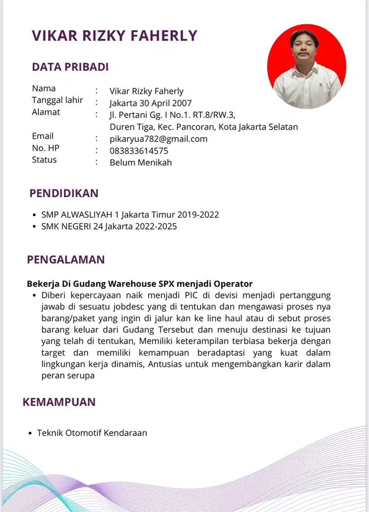 INFO LOWONGAN PEKERJAAN