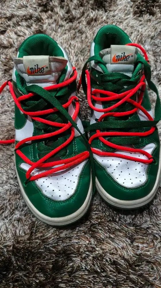 Jual Nike off white dunk green original