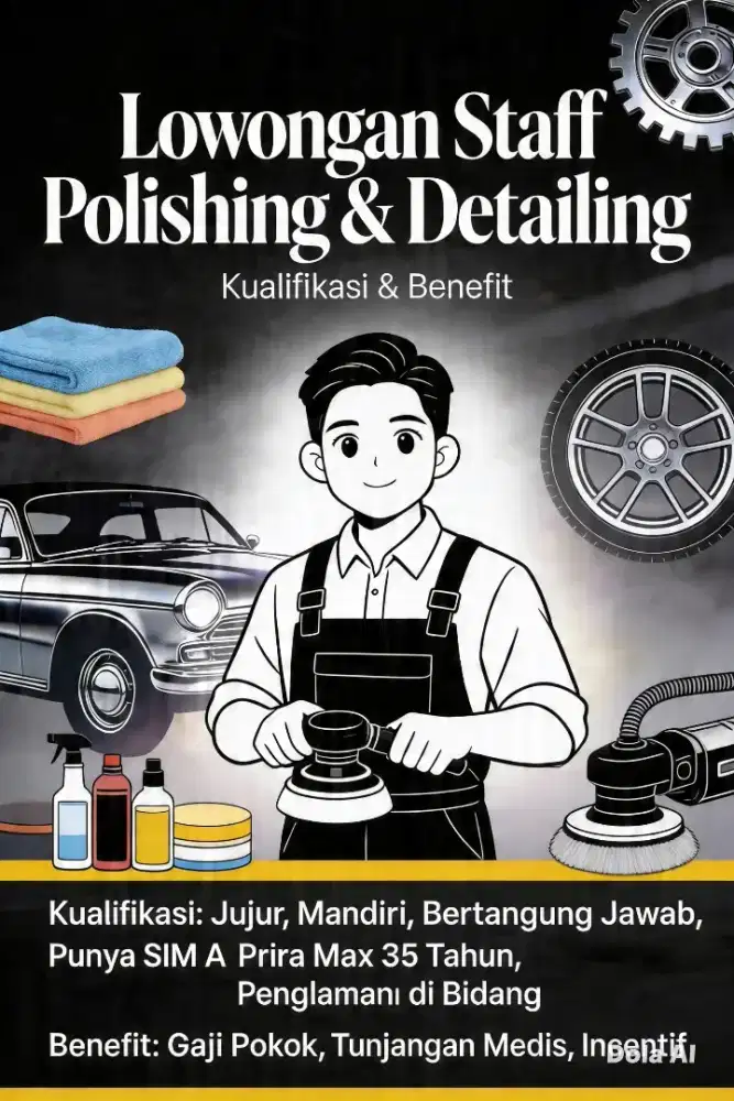 Lowongan Karyawan Salon poles Mobil bekas