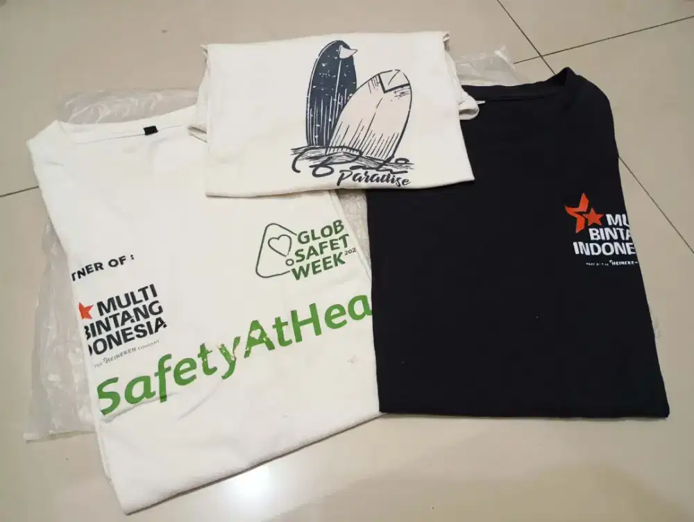 Kaos T-shirt 3pcs second