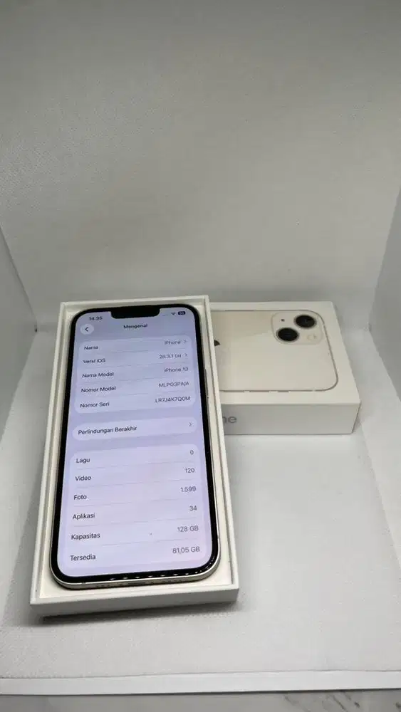 iPhone 13 128gb ibox starlight bh 88 garansi baru off 1 maret 2026