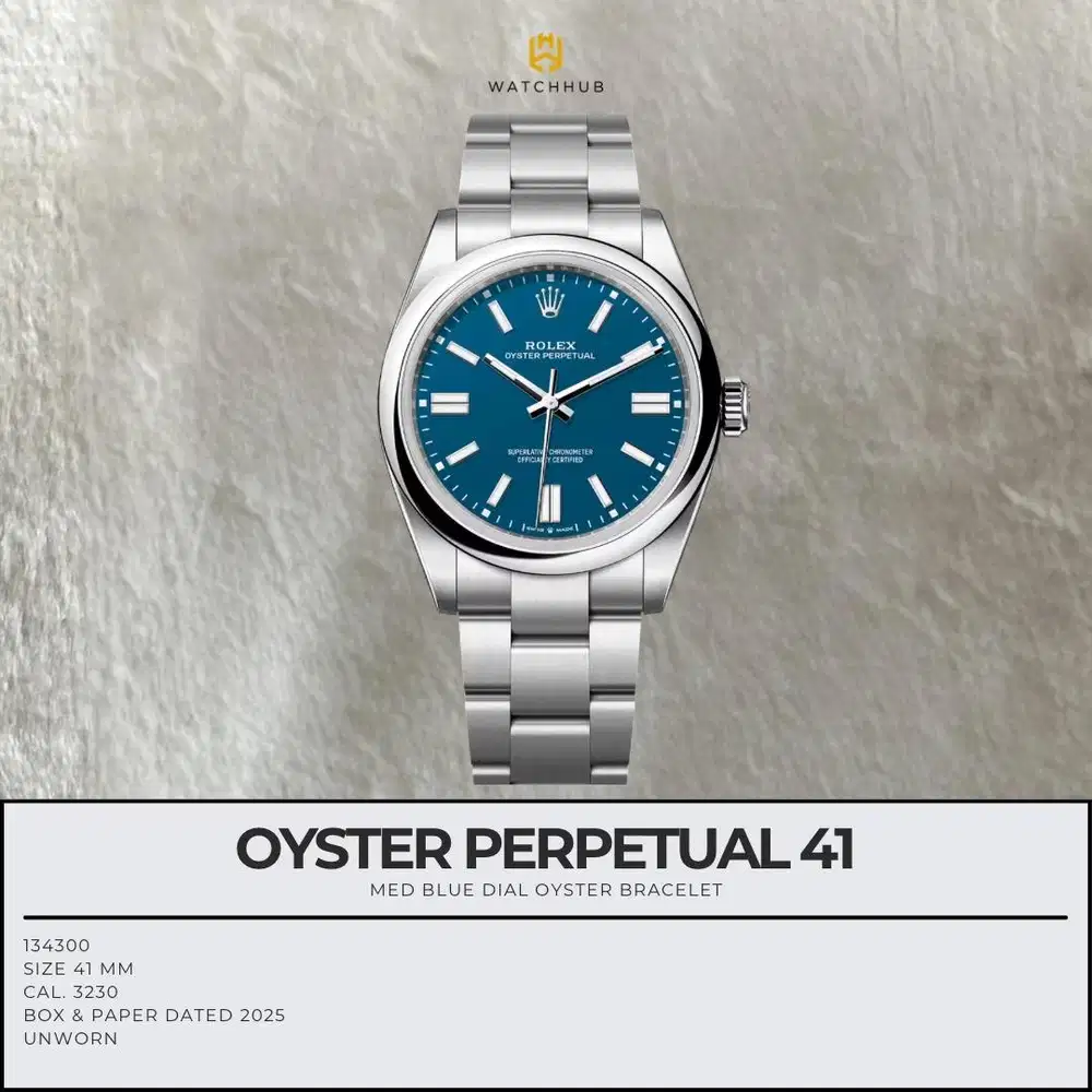 Rolex Oyster Perpetual 41 Med Blue 134300