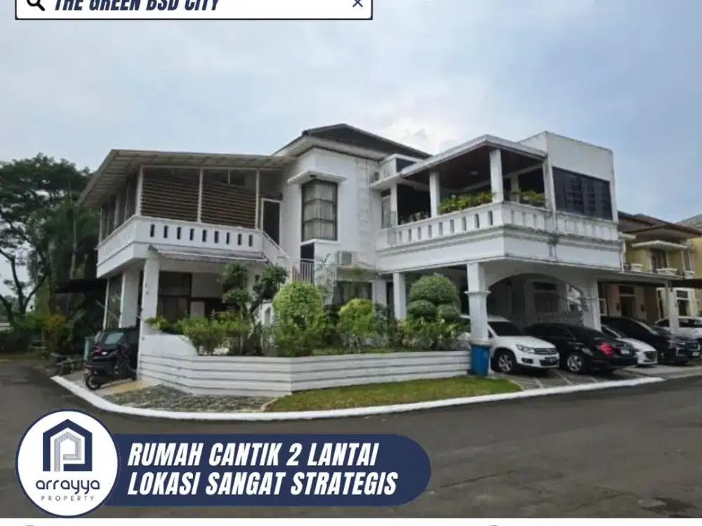 DIJUAL RUMAH MEWAH POSISI HOEK LINGKUNGAN ASRI DAN ADEM DI THE GREEN BSD CITY (GLB152)