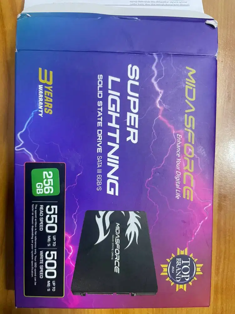 SSD 256GB BARU. Midasforce