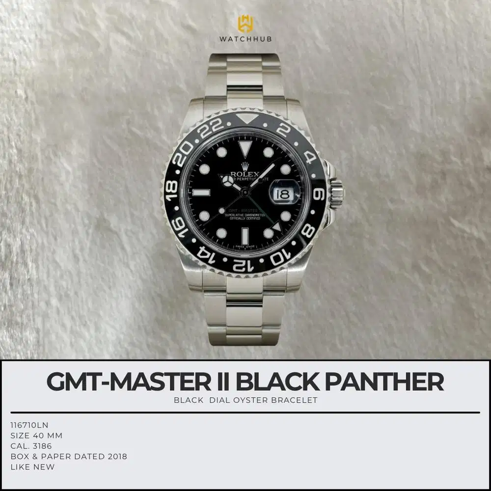 Rolex GMT-MASTER II BLACK PANTHER 116710LN