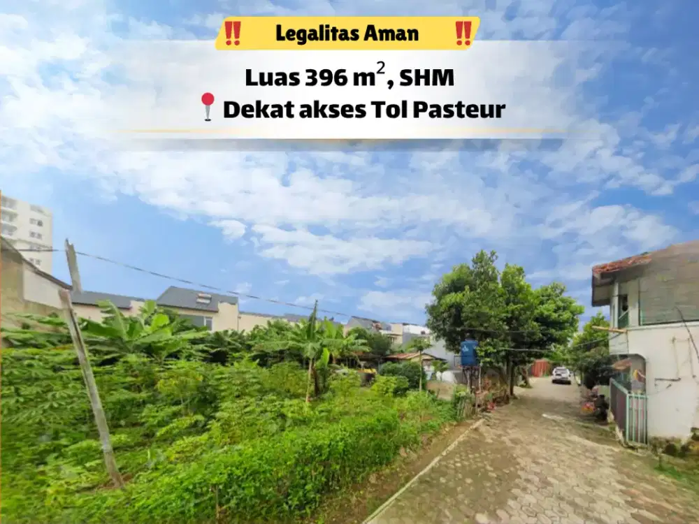 Tanah SHM 396 m² Bandung – Siap Bangun