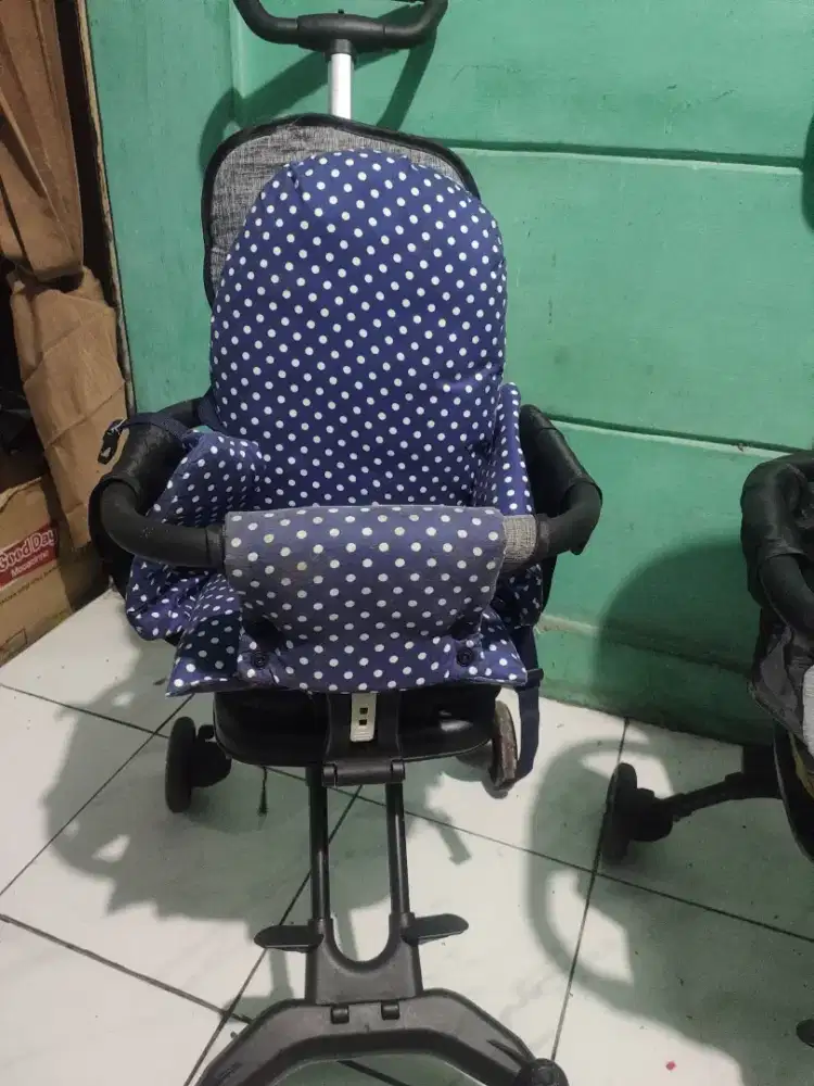 Stroller Lipat Travelling+Bantalan+Tudung
